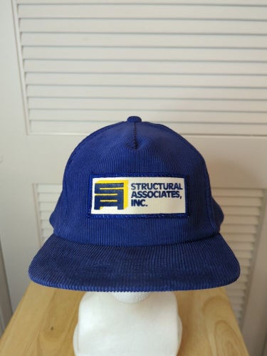Vintage Structural Associates Inc Corduroy Snapback Hat Yupoong