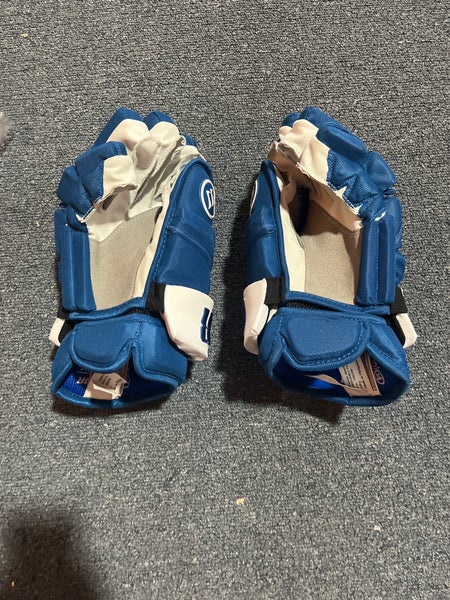 New Blue Warrior Covert QRE Pro Stock Gloves Colorado Avalanche Byram 14”