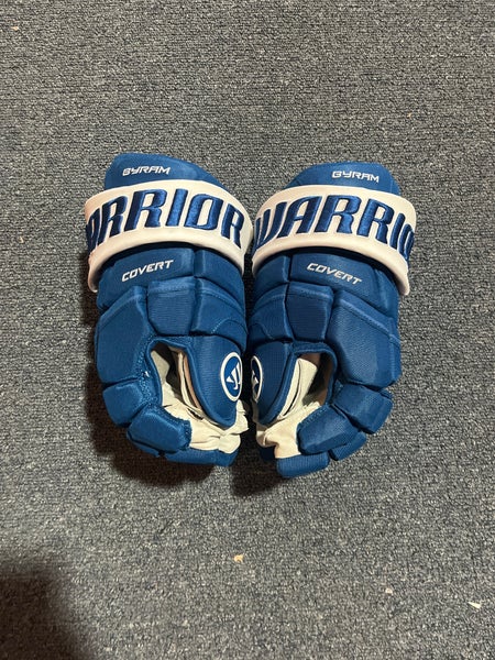 New Blue Warrior Covert QRE Pro Stock Gloves Colorado Avalanche Byram 14”