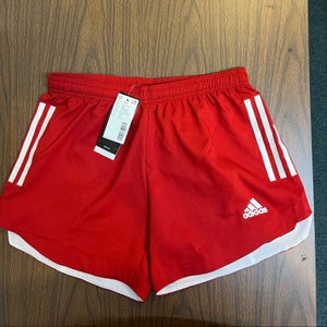 New Adidas Women's CONDIV20 Red Soccer Shorts -- Womens Small