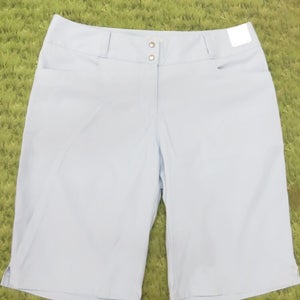 LADIES * Adidas ESSENTIALS Golf Bermuda Shorts - Size 6. Light Blue