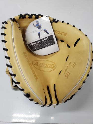 New Wilson A2000 M1 Right Hand Throw Catcher Glove 33.5" FREE SHIPPING