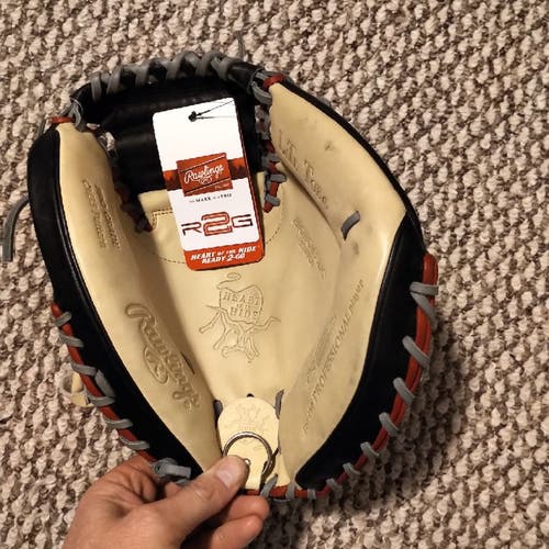 New Rawlings Catcher's Heart of the Hide Baseball Glove 33"