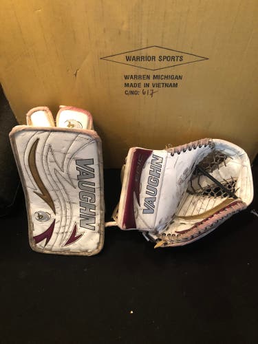Vaughn Velocity 8800 Pro Spec Goalie Glove & V4 7600 Blocker Gloves Catcher