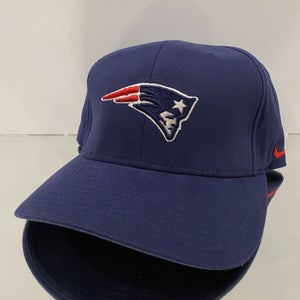 New England Patriots Hat Cap Fitted Team Nike NFL Football Blue Men Vintage