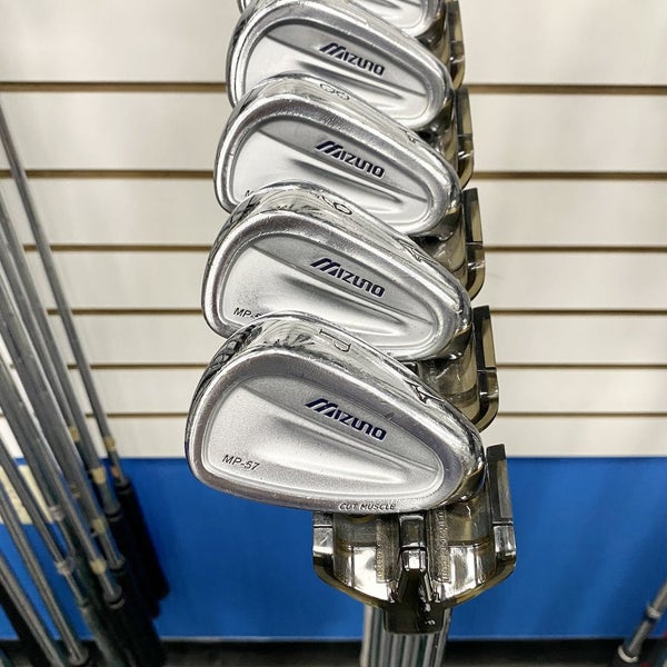 Used Mizuno Mp-57 Men's Right Iron Set 3i-pw Stiff Flex Steel Shaft