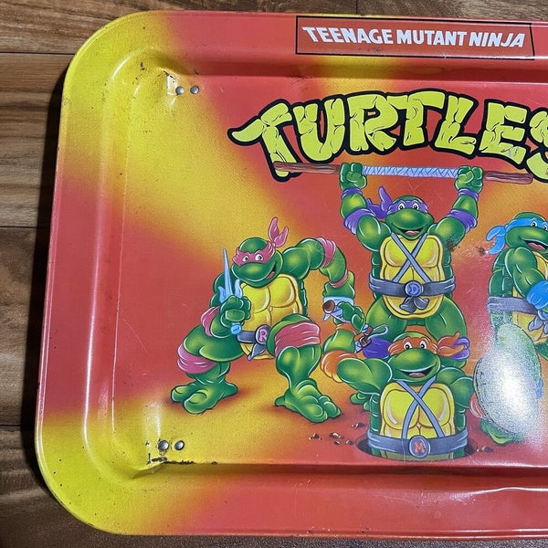 Vintage 1988 Teenage Mutant Ninja Turtles Serving Tray Metal