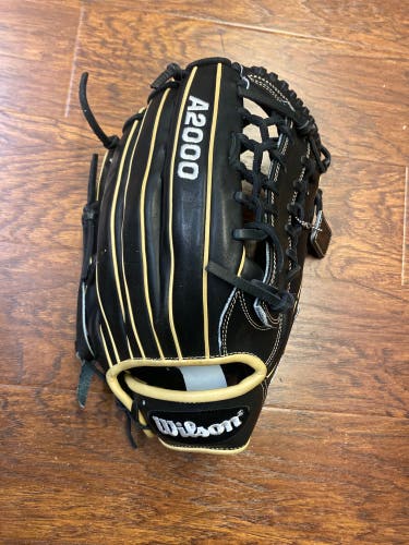 Wilson A2000 KP92 12.5” Baseball Outfielder Glove Black Tan Modified Trapeze