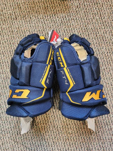CCM AS 580 Gloves 11" NAVY/SUNFLOWER