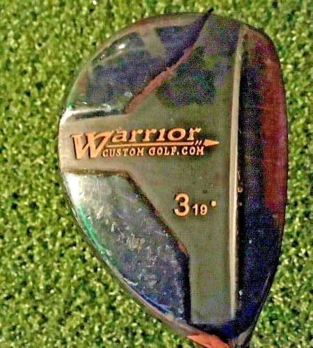Warrior Golf Black 3 Hybrid 19* / RH / Stiff Graphite / New Grip / NICE / mm8716