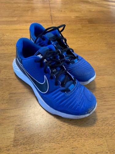 Blue Youth Kid's Used Size 6.0 (Women's 7.0) Turf Cleats Nike Low Top Nike alpha huarache elite 3