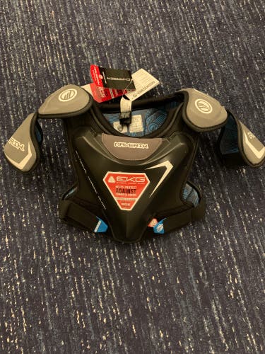 New Small Maverik Charger Shoulder Pads (Certified Ekg Chest Plate)