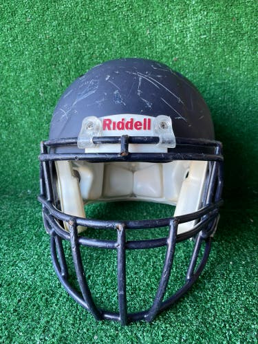 Adult Large - Riddell Speed Football Helmet - Navy Blue Matte