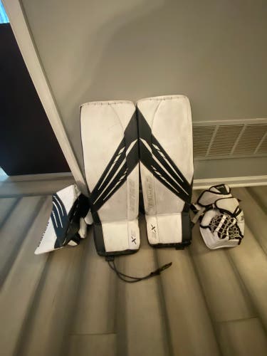 Bauer 3X Goalie Leg Pads and 3S Glove/3X Blocker