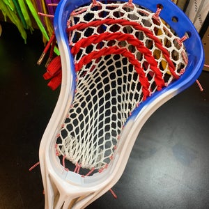NEW Lacrosse head CUSTOM strung with semi-soft mesh & mid pocket
