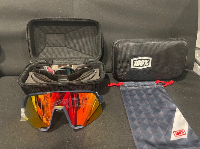 New 100% Glasses Navy