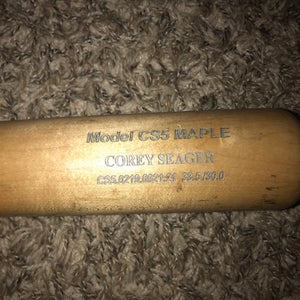 COREY SEAGER GAME USED BAT CRACKED