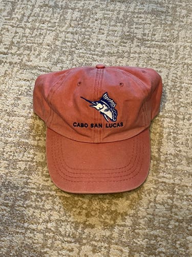 Cabo San Lucas Embroidered Red Dad Hat