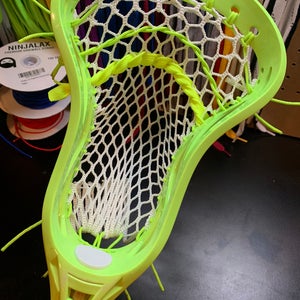 NEW Lacrosse head CUSTOM Strung with semi-soft mesh and mid low pocket