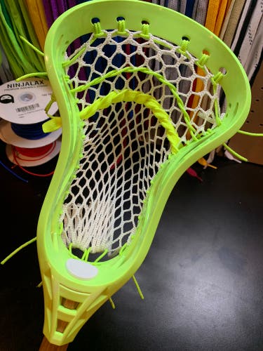 NEW Lacrosse head CUSTOM Strung with semi-soft mesh and mid low pocket