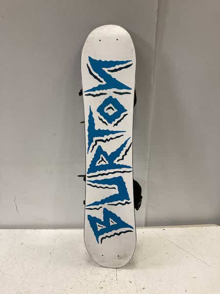 burton chopper snowboard 100cm Used Burton Chopper 100 Cm Boys' Snowboard Combo | SidelineSwap