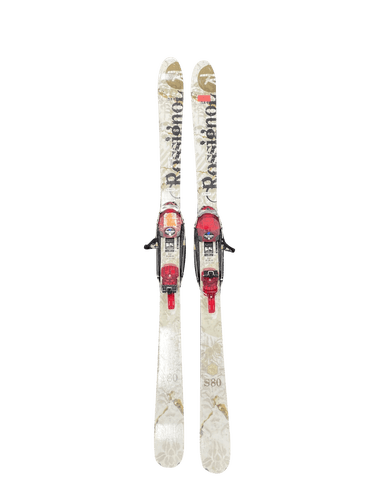 Used Rossignol S80 W Telemark Bindings 166 Cm Men's Downhill Ski Combo