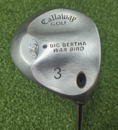 Callaway Big Bertha War Bird 3 Wood /RH/ Regular Steel ~43.5" / NEW GRIP /jd5770