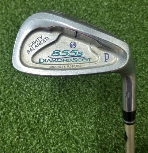 Tommy Armour 855s Diamond Scot Pitching Wedge/RH/Graphite ~35.5"/NEW GRIP/jd3300