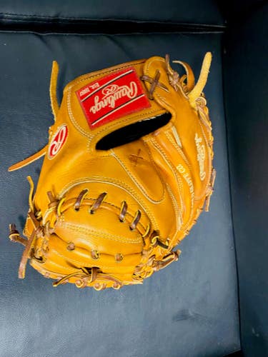 Used Right Hand Throw Rawlings Catcher's Pro Preferred Baseball Glove 33"