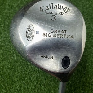 Callaway Great Big Bertha War Bird 3 Wood/RH/Regular Graphite44"/NEW GRIP/jd5769