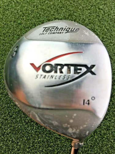 Technique Vortex Stainless 3 Wood 14* / RH ~41.25" / Stiff Steel / gw3171