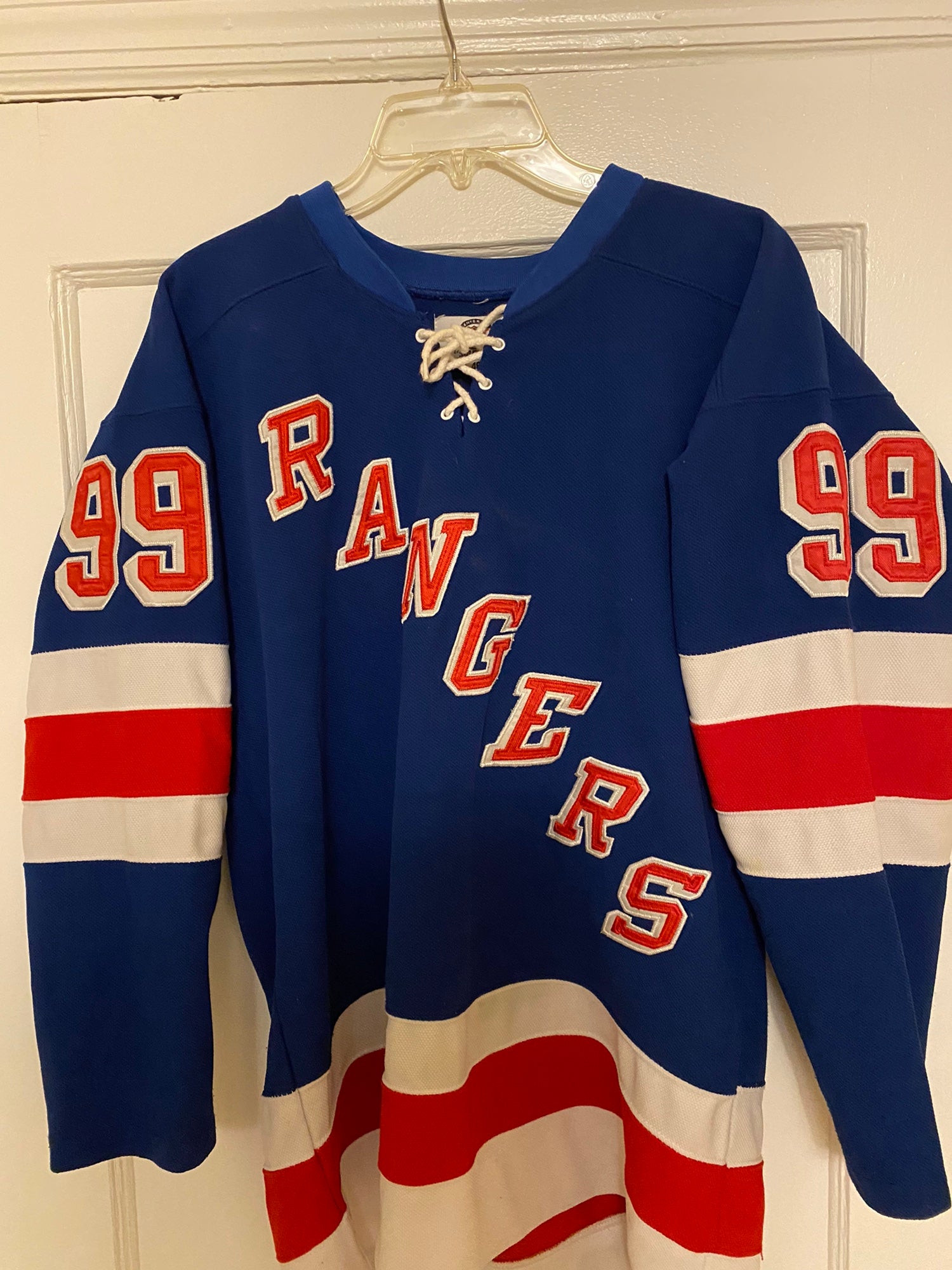 New York Rangers Wayne Gretzky Vintage White Vintage Jersey