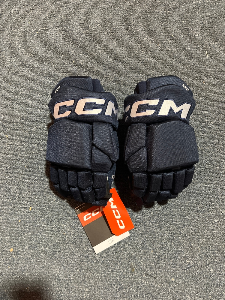 New Navy CCM HGTKPP Pro Stock Gloves Colorado Avalanche Kaut 14”