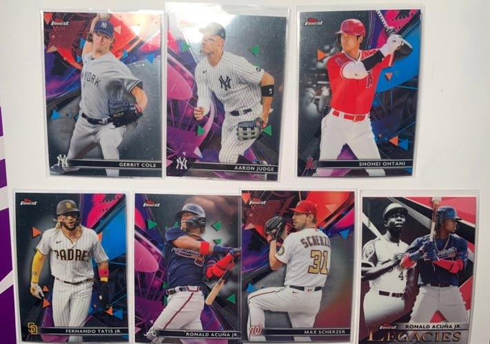 Topps Finest Baseball Star Card Lot