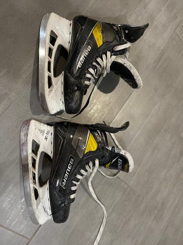 Used Bauer 3s Pro Ice Hockey Skates Size 7 Fit 3