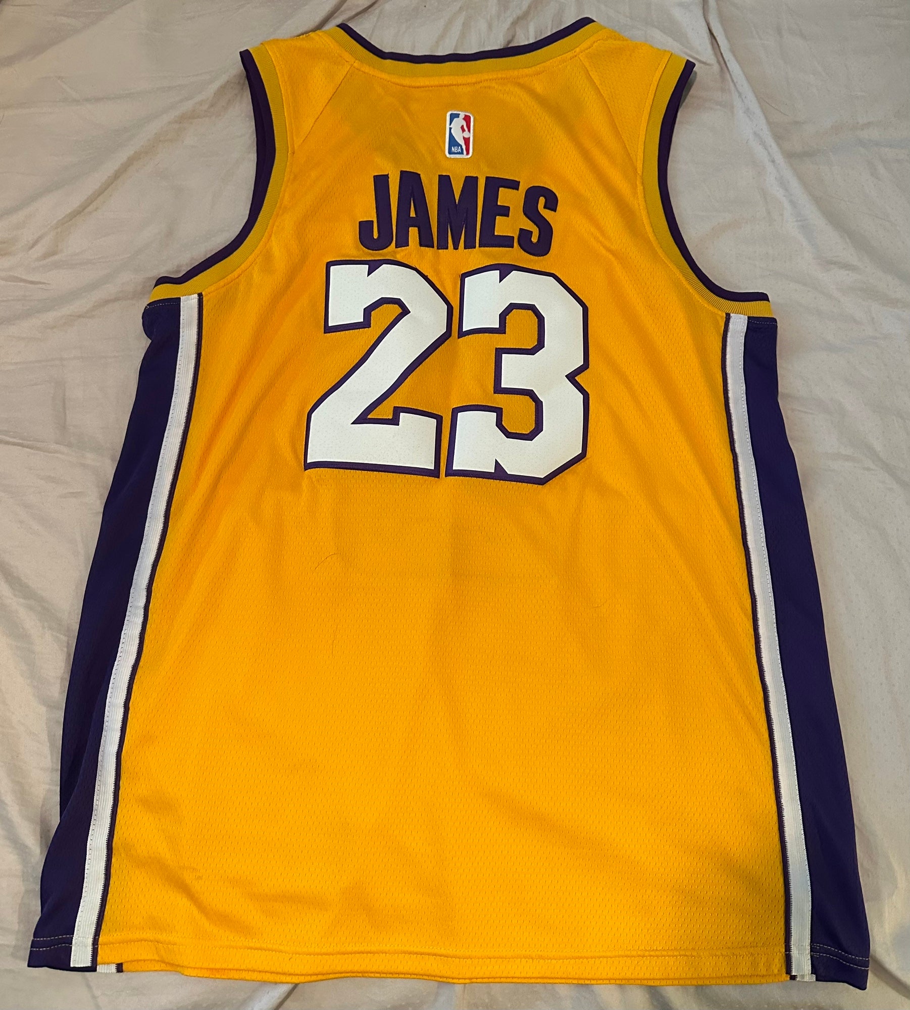 Nike Lebron James LA Lakers #23 Black Jersey large