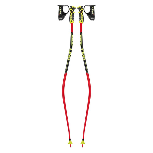 New 52in (130cm) Leki Racing WC SG/DH Neon Red Ski Poles