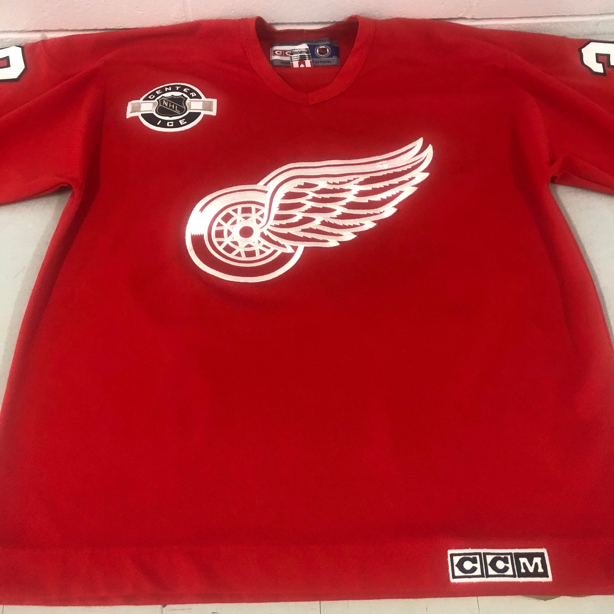 Camiseta deportiva Detroit Red Wings con licencia oficial CCM 2014 clásico  de invierno de ex alumnos