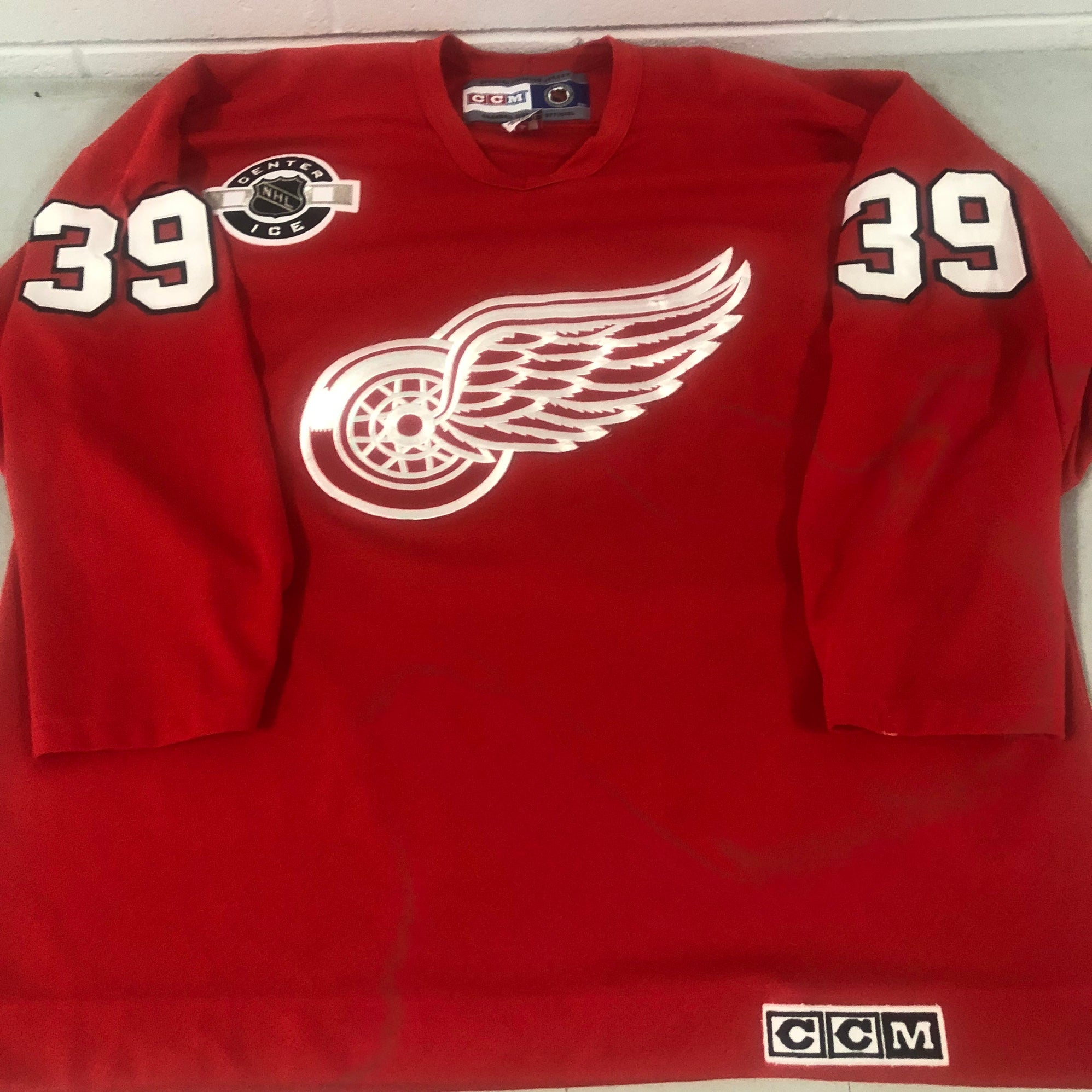 Detroit Red Wings CCM Center NHL Practice Jersey NWT 