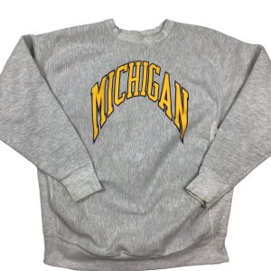 Vintage Michigan Wolverines reverse weave crewneck sweatshirt. Made in the USA. High quality. XL