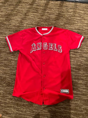 Shohei Ohtani Red Used Youth XL Jersey