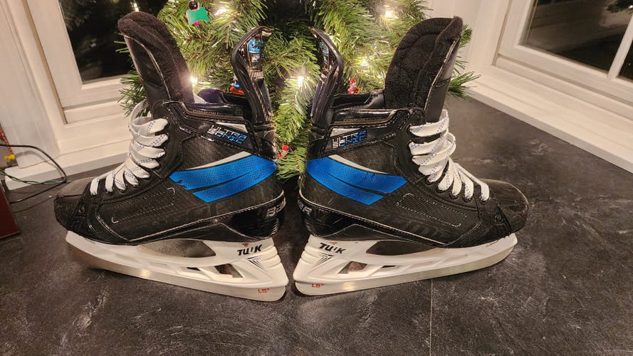 Bauer Supreme Custom Blue - UltraSonic Hockey Skates - Pro Stock - Size 8 EA - Toronto Marlies
