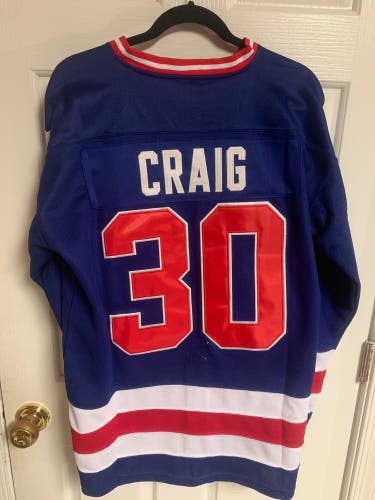 1980 USA Olympic Hockey Jim Craig Jersey