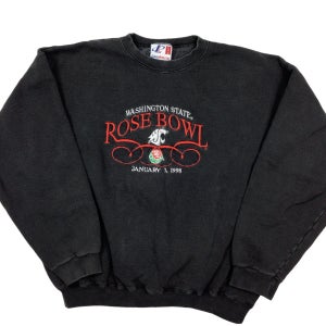 Vintage 1998 Washington State Cougars Rose Bowl Crewneck sweatshirt. Large. Black