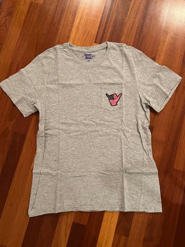 Beach Bros America Hang Loose Gray T Shirt XL - NEW