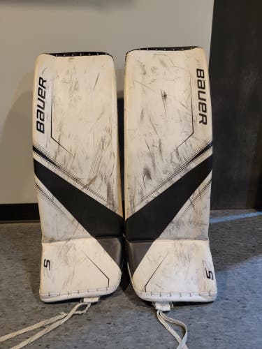 Used 34" Bauer Supreme 2S Pro Goalie Leg Pads