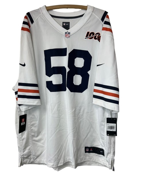 NWT Nike NFL Chicago Bears Roquan Smith Jersey White Men's 3XL