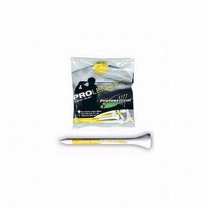 Pride Professional Pro Length Golf Tees (2.75",  White/Yellow, 3pk 60 Total) NEW