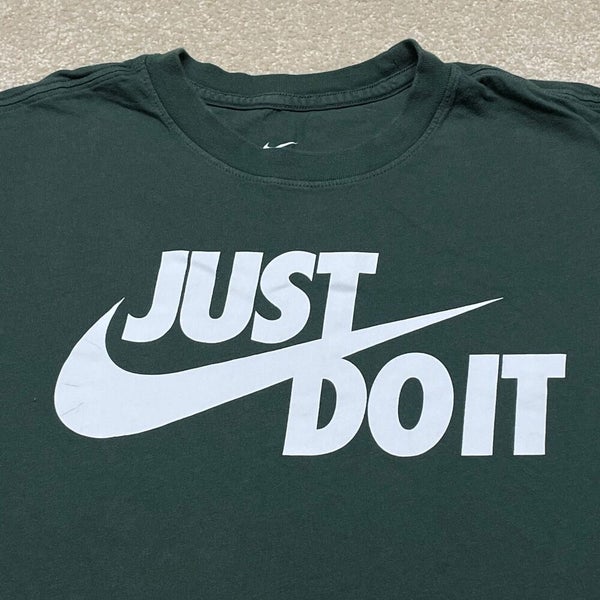 Diez flaco Canguro Nike Just Do It T Shirt Men Medium Adult Green Run Retro Gym Workout Logo  Swoosh | SidelineSwap