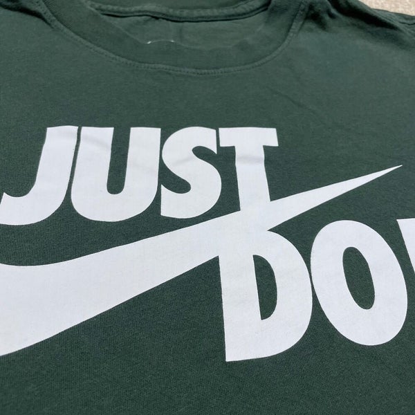 Diez flaco Canguro Nike Just Do It T Shirt Men Medium Adult Green Run Retro Gym Workout Logo  Swoosh | SidelineSwap